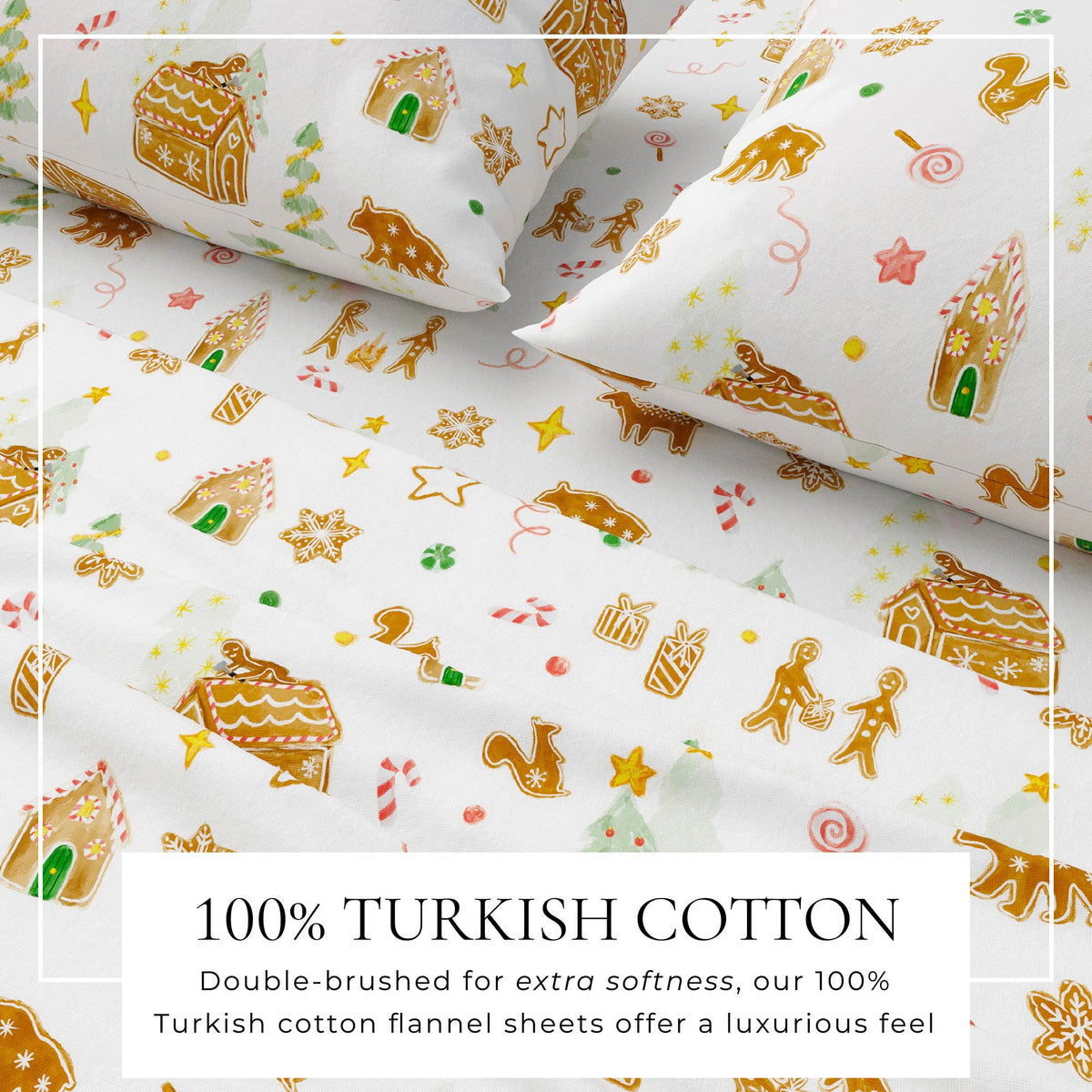 Turkish Cotton Flannel Sheet Set - Kids' Christmas Collection