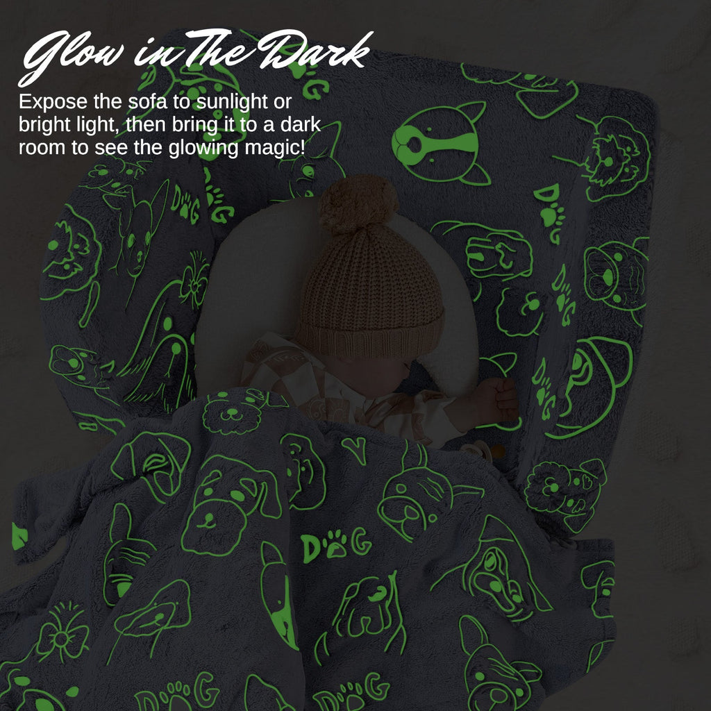 Children's Fold Out Sofa with Blanket